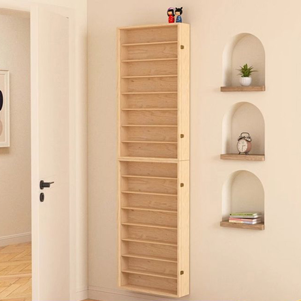 6‑Tier Wall Mounted Wooden Dis - Pop Display Shelf ulasan dan harga