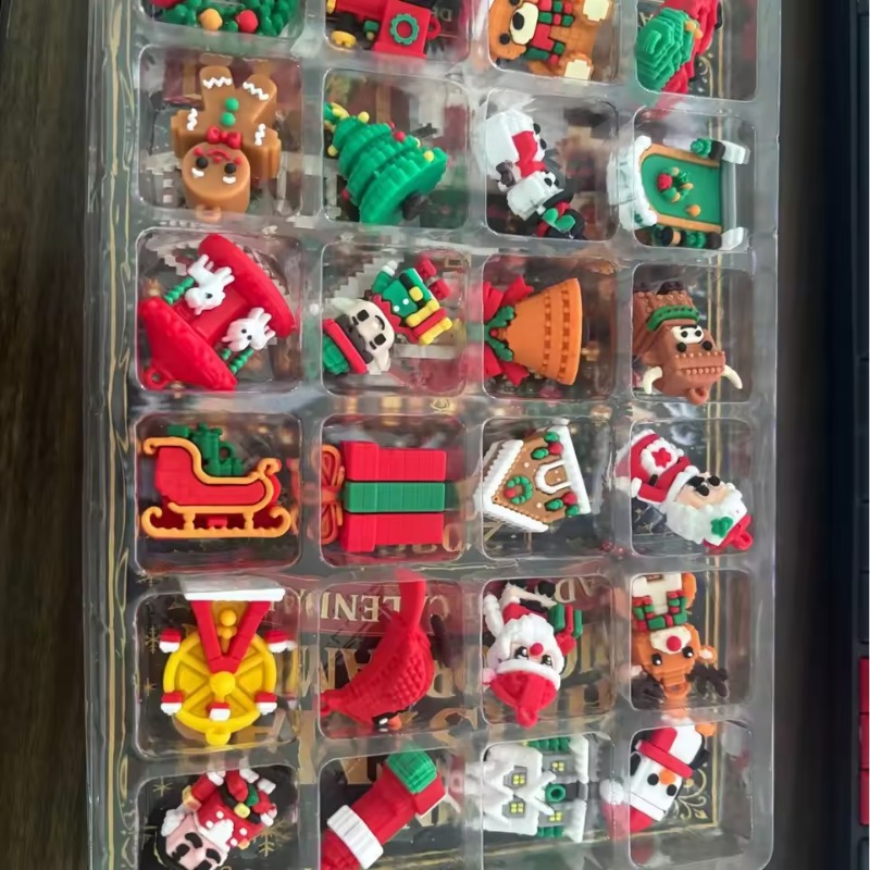 24-Day Christmas Brick Ornamen - Building Block Mini ulasan dan harga