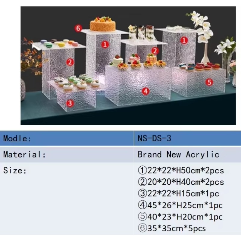 Transparent Acrylic Box Transp - Display Risers Set ulasan dan harga