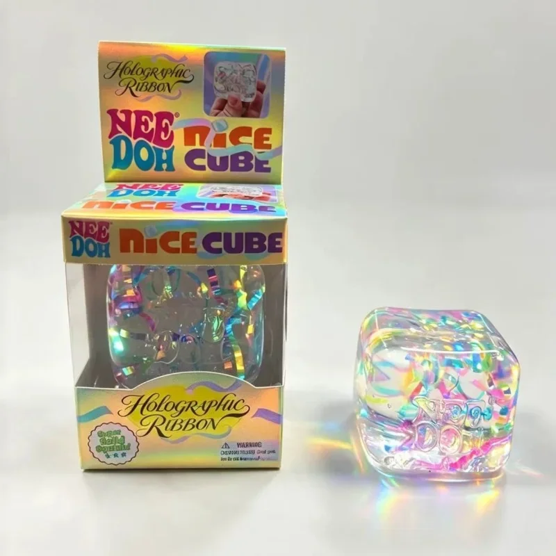 Transparent Cube Squishy NeeDo - Fidget Cube Original ulasan dan harga