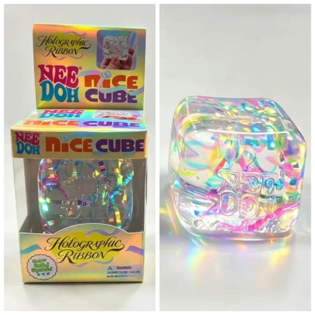 Transparent Cube Squishy NeeDo - Fidget Cube Original ulasan dan harga