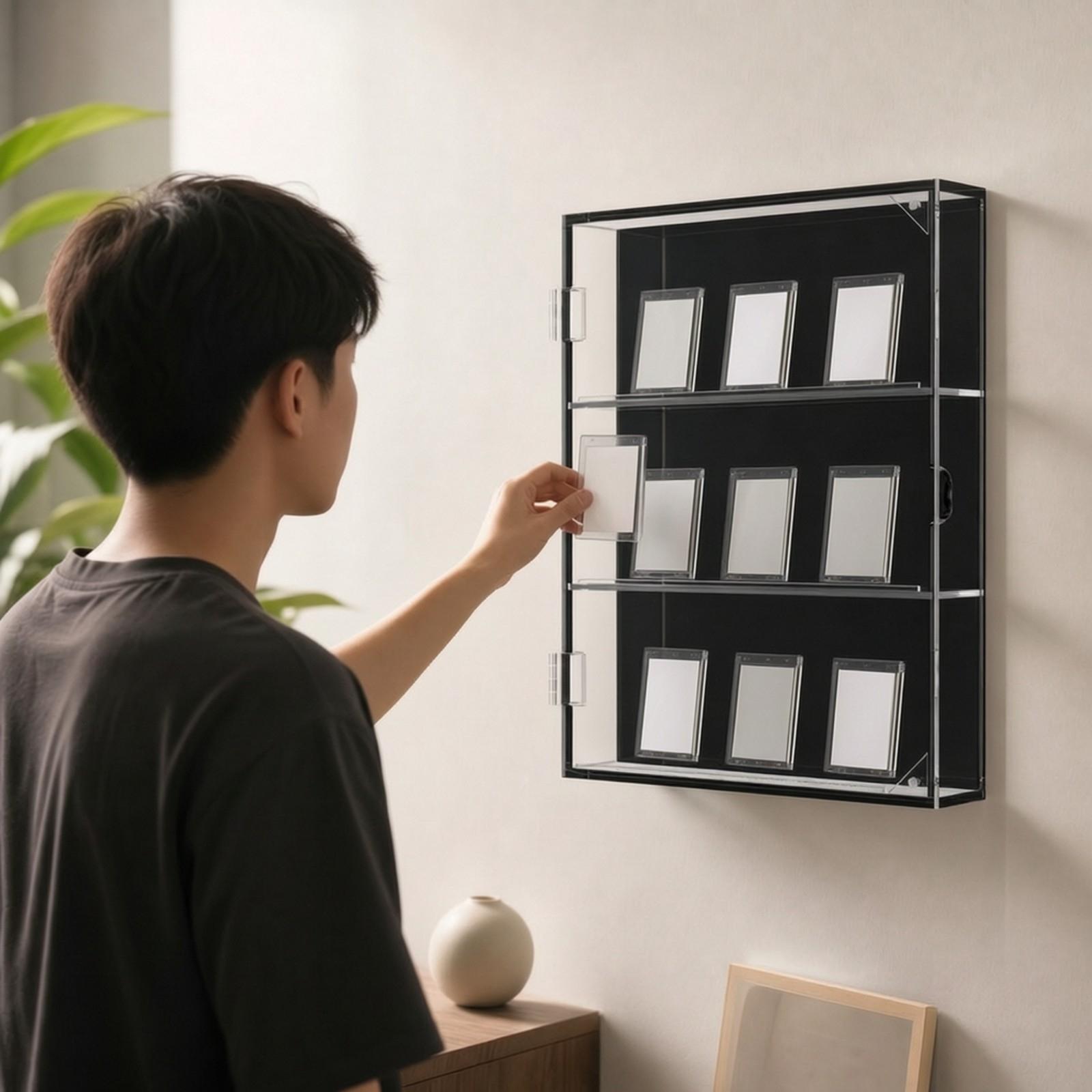 Acrylic Wall Card Display Case - Display Case Acrylic ulasan dan harga